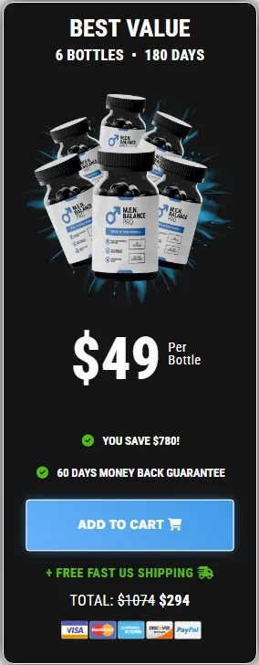 men balance pro 6 bottles price